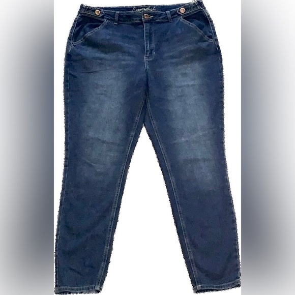 NWOT 12 Skinny Jeans Copperfield High Rise Cropped Ankle Length Pants 36 x 29 - Picture 1 of 7